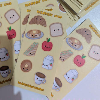 BREAKFAST CLUB STICKER SHEET - MAY 2026
